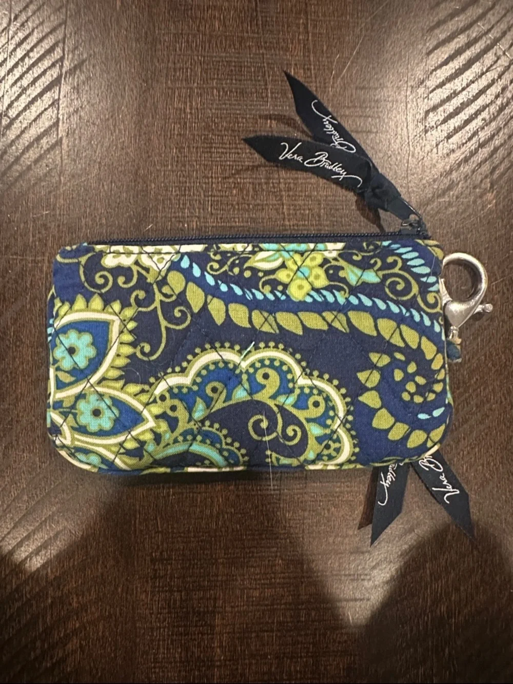 Vera Bradley retired “Rythmn & Blues”pattern zip wristlet - Picture 2 of 2